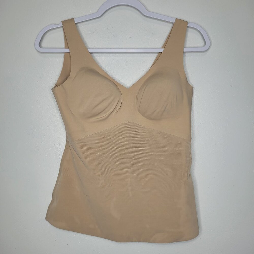 Honeylove Beige Liftwear Tank Wireless Bra Compression Shapewear Neutral medium - Picture 2 of 7